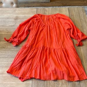 Coral / pink mini dress